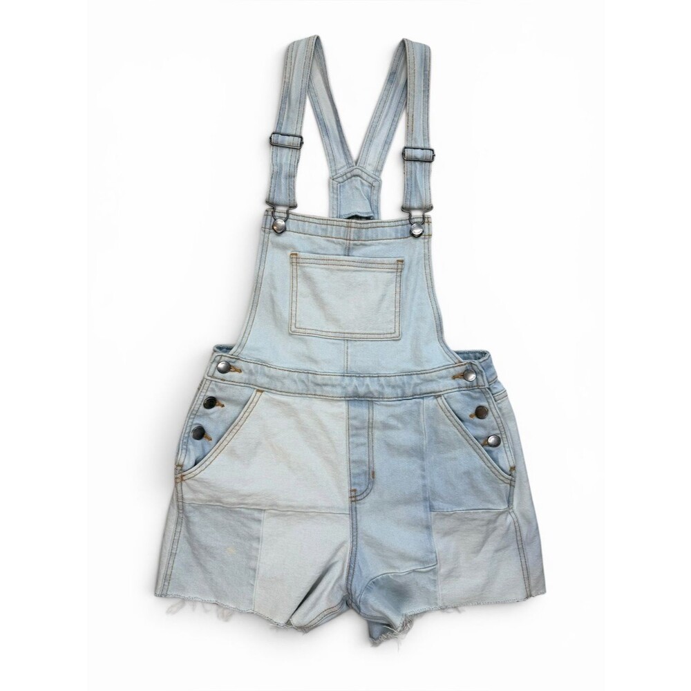 Hollister High-Rise Mom Short Overalls - Size Small